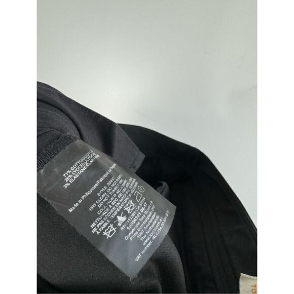 Tory Burch Women's Black Zip Pockets Stretch Vanner Slim Leg Ankle Pants Size 2 - Picture 6 of 7